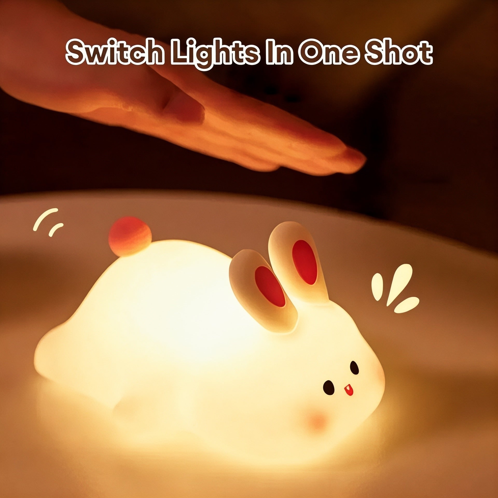 Soft Glow Rabbit LED Night Light