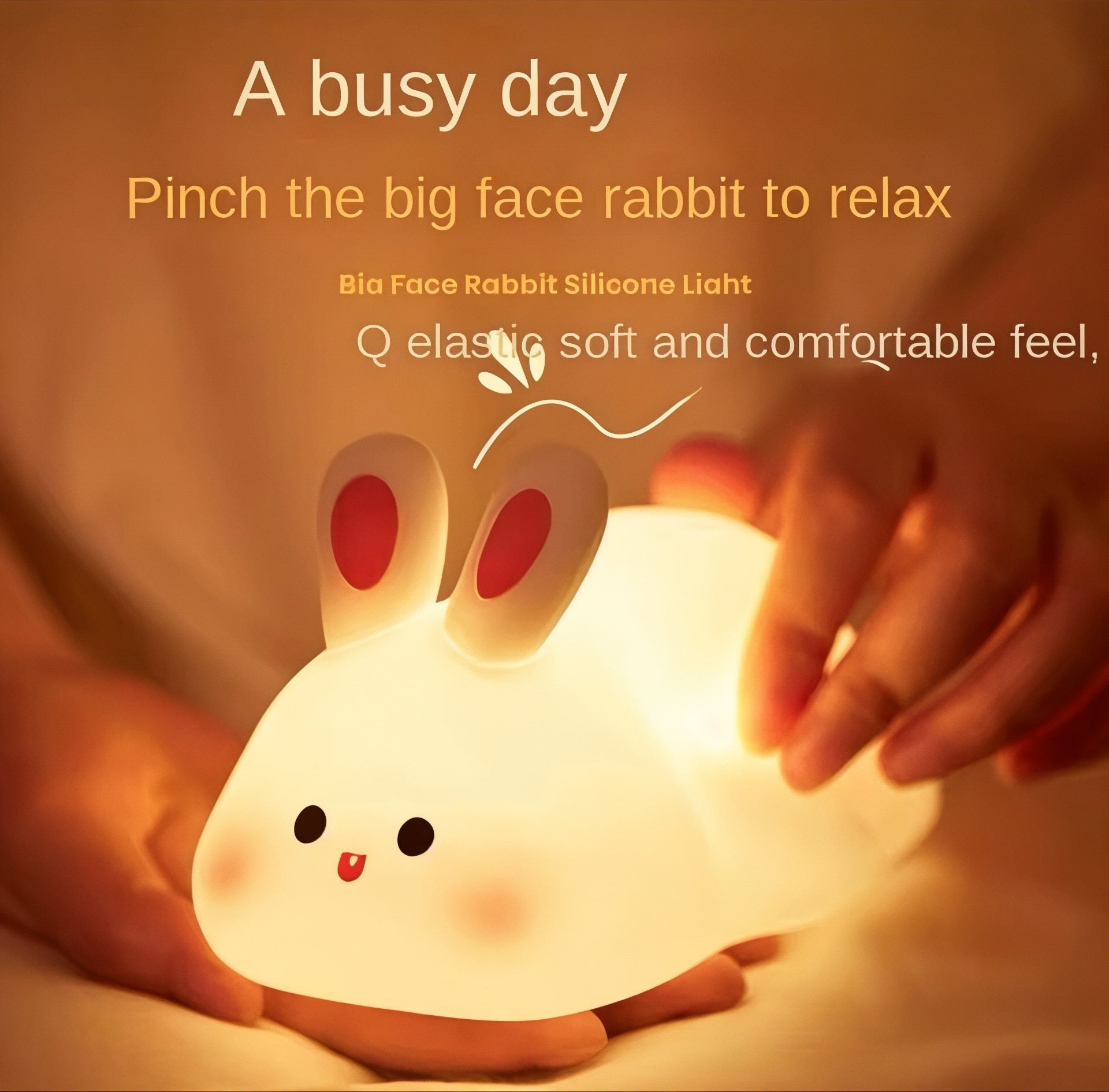 Soft Glow Rabbit LED Night Light